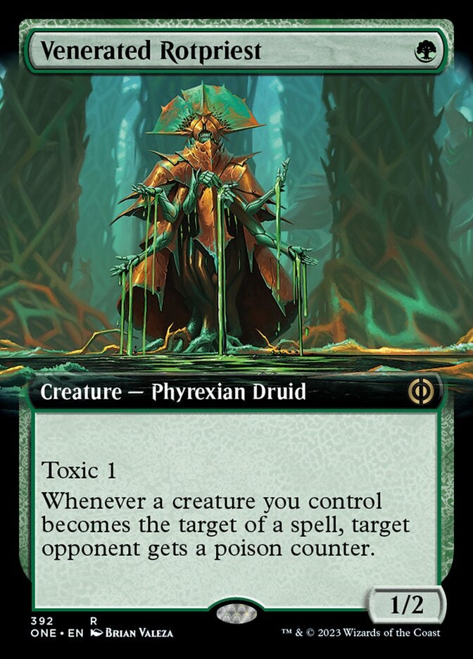 Venerated Rotpriest [#392 Extended Art] (ONE-R)