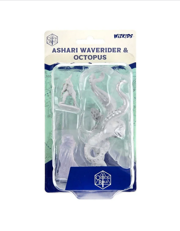 Critical Role: Unpainted Miniatures -  Ashari Waverider & Octopus