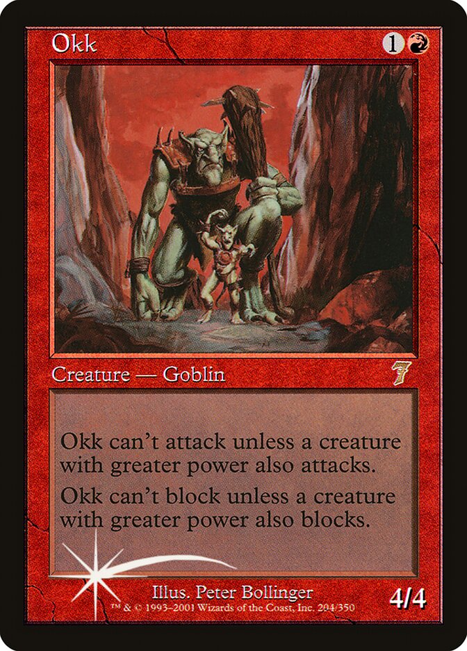 Okk (7ED-R-FOIL) Light Play