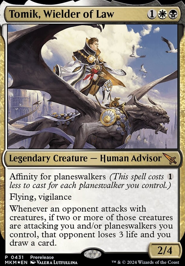 Tomik, Wielder of Law [#0431 Prerelease Promo] (MKM-M-PRE)