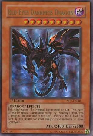 Red-Eyes Darkness Dragon (SDI-EN001) Ultra Rare - Near Mint 1st Edition