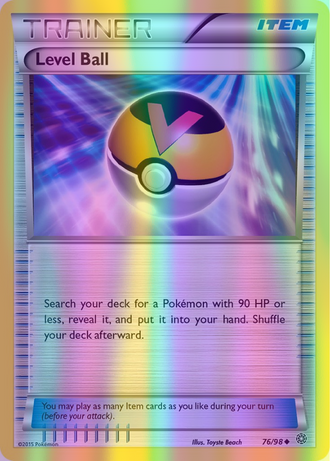 Level Ball - 076/098 (AOR) Uncommon - Near Mint Reverse Holofoil