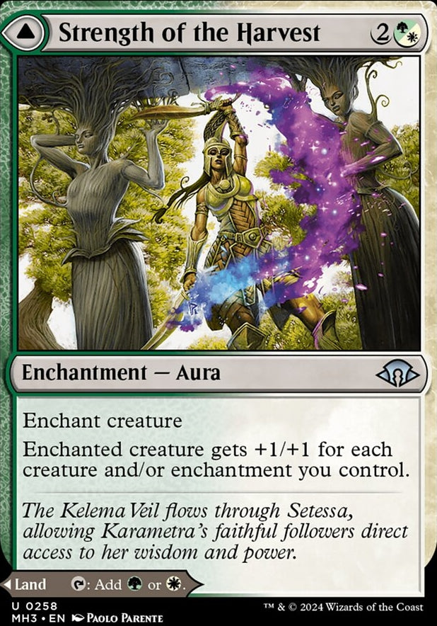 Strength of the Harvest // Haven of the Harvest [#0258] (MH3-U-FOIL)