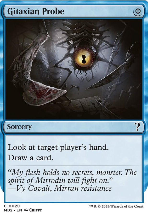 Gitaxian Probe [#0028 White-Border] (MB2-C)