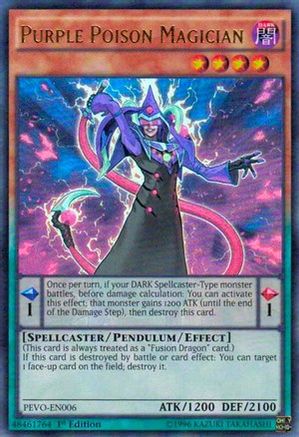 Purple Poison Magician  (PEVO-EN006)
