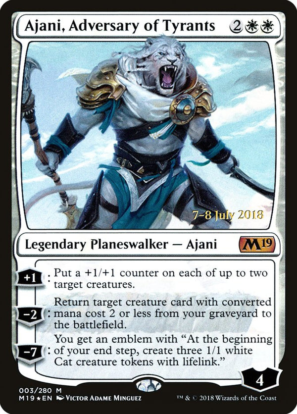 Ajani, Adversary of Tyrants (M19-M-PRE)