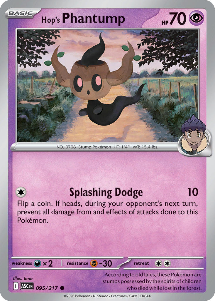 Hop's Phantump - 095/217 (ASC) Common