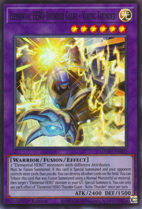 Elemental HERO Thunder Giant - Voltic Thunder (MZMU-EN029)