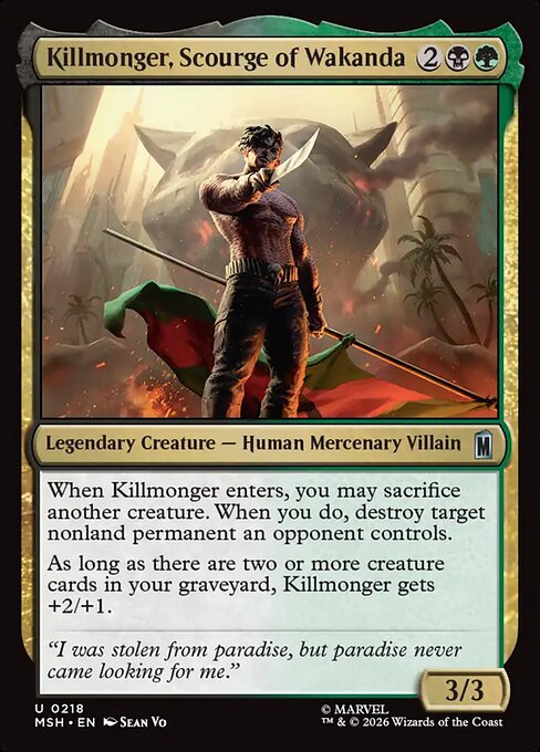 Killmonger, Scourge of Wakanda [ #0218 ] (MSH-U)