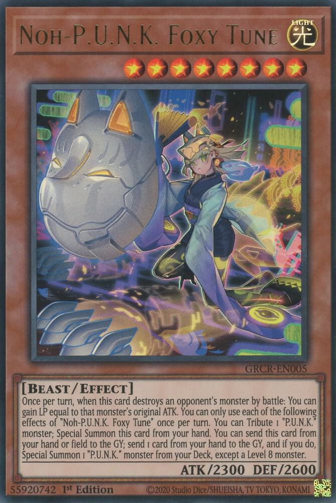 Noh-PUNK Foxy Tune (GRCR-EN005) Ultra Rare Near Mint 1st Edition