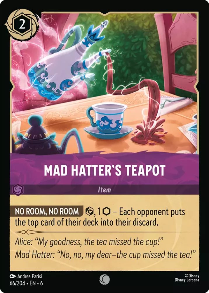 Mad Hatter's Teapot (Azurite Sea 066/204) Common - Near Mint