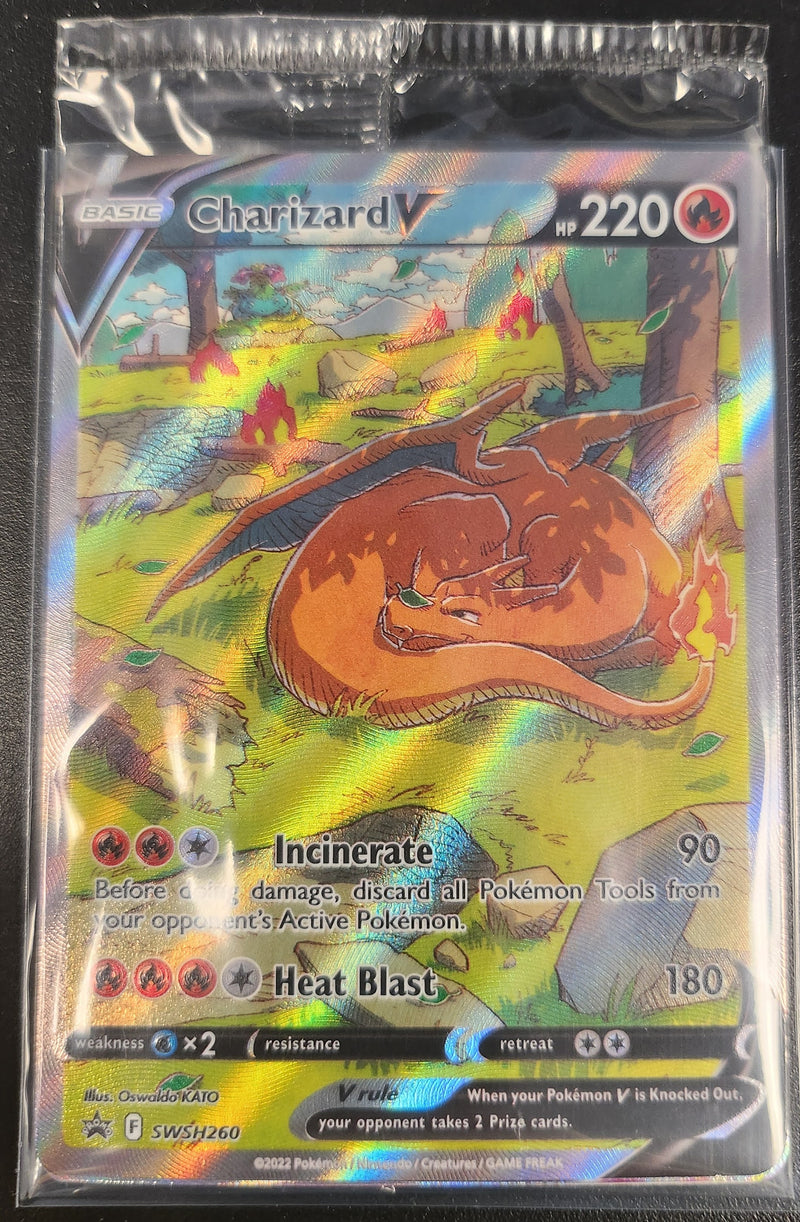 Charizard V - SWSH260 (SWSH:PR) Promo Sealed Pack - Near Mint Holofoil