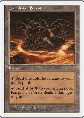 Karplusan Forest (5ED-R) Heavy Play