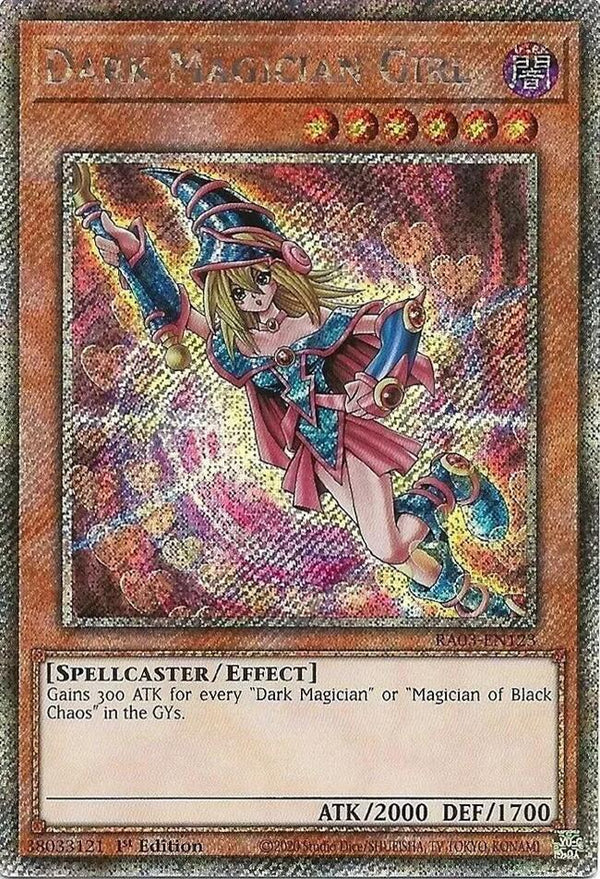 Dark Magician Girl (C) (RA03-EN123) Platinum Secret Rare - Near Mint 1st Edition