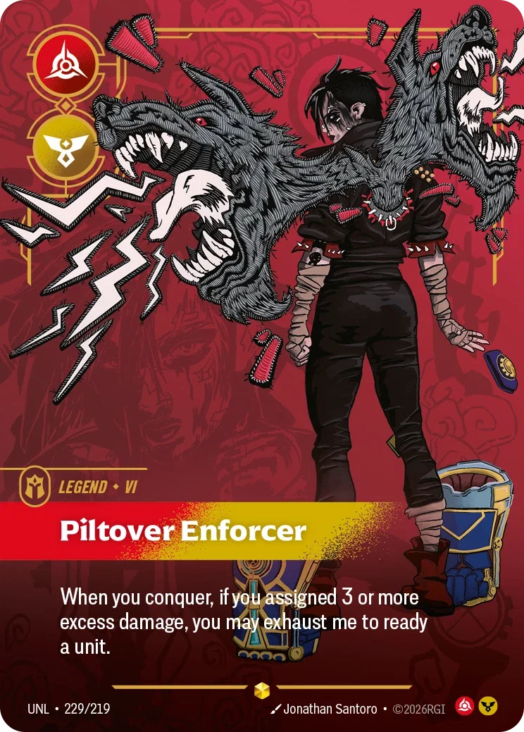 Vi - Piltover Enforcer (Overnumbered) - 229/219 (UNL)  Showcase
