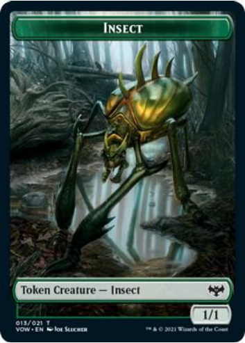 Insect // Dragon Illusion Double-sided Token [#013/021] (VOW-T-FOIL)