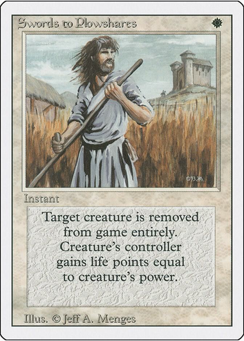 Swords to Plowshares (3ED-U) Damaged