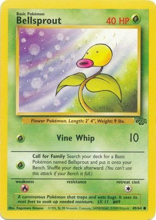 Bellsprout - 49/64 (JU) Common - Near Mint Unlimited