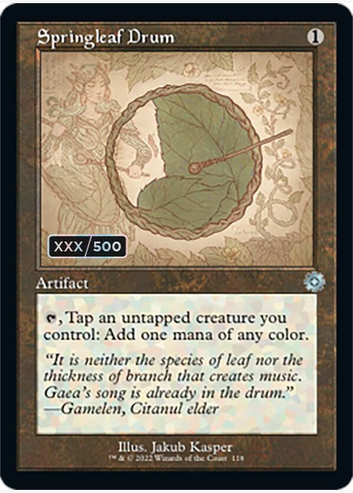 Springleaf Drum [#118 Schematic Serial Numbered] (BRR-U-FOIL)