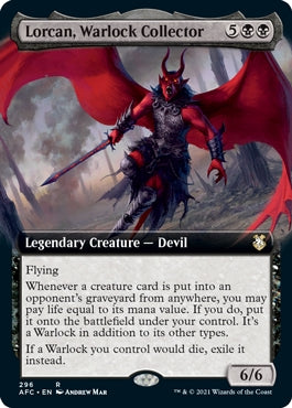 Lorcan, Warlock Collector [ #0296 Extended Art ] (AFC-R)