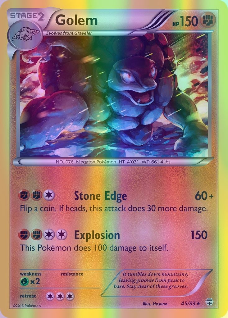 Golem - 045/083 (GEN) Holo Rare - Near Mint Reverse Holofoil