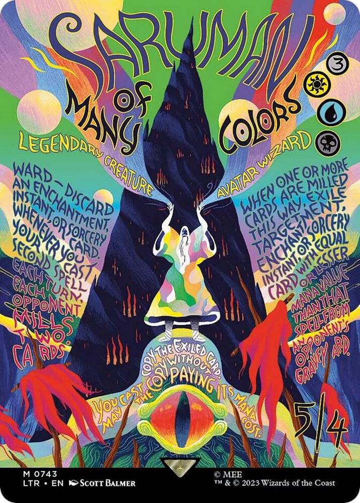 Saruman of Many Colors [#0743 Borderless Poster] (LTR-M-FOIL)