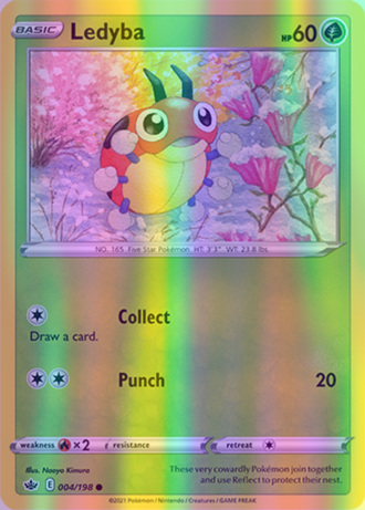 Ledyba - 004/198 (SWSH06) Common - Near Mint Reverse Holofoil