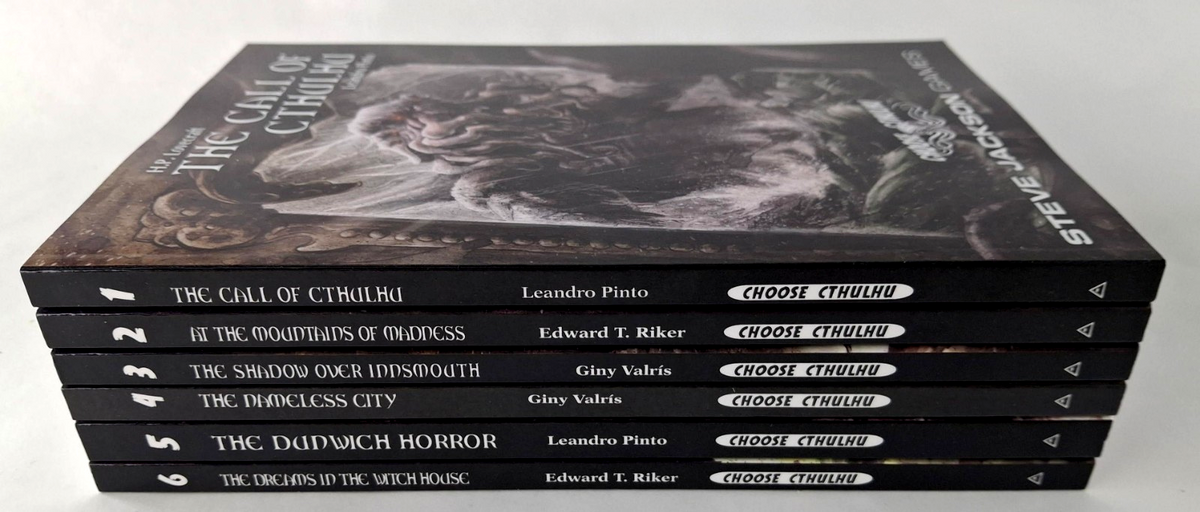 CHOOSE CTHULHU - STEVE JACKSON GAMES (VOL 1-6) (USED) COMPLETE BUNDLE