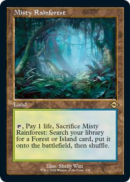 Misty Rainforest [#438 Old-Frame] (MH2-R-FOIL-ETCHED)