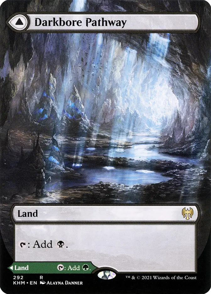 Darkbore Pathway // Slitherbore Pathway [Alternate-Art Borderless #292] (KHM-R) Japanese