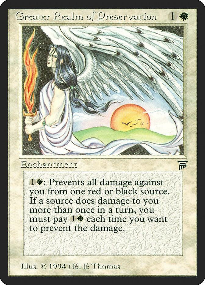 Greater Realm of Preservation (LEG-U) Moderate Play