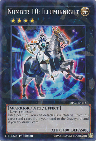 Number 10: Illumiknight (Shatterfoil) (BP03-EN118) Shatterfoil Rare - Near Mint 1st Edition