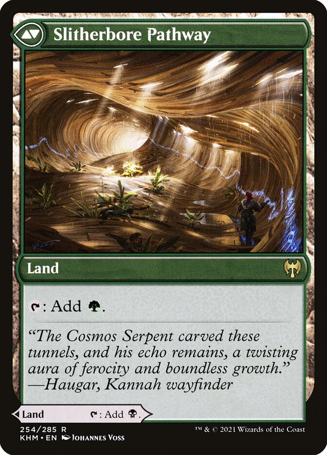 Darkbore Pathway // Slitherbore Pathway (KHM-R) Moderate Play