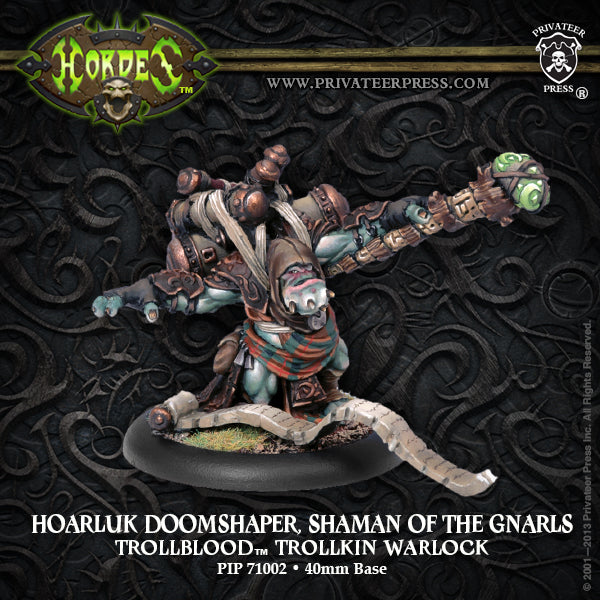 Hordes: Trollbloods - Haorluk Doomshaper, Shaman of the Gnarls, Warlock (Metal)
