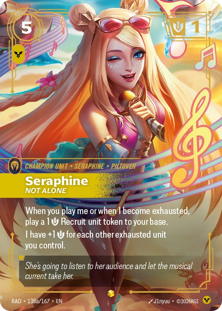Seraphine, Not Alone (Alternate Art) - 138a/167 (RAD) Showcase