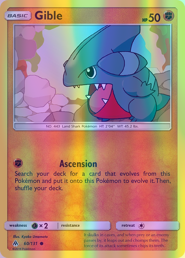 Gible - 060/131 (FLI) Common - Near Mint Reverse Holofoil