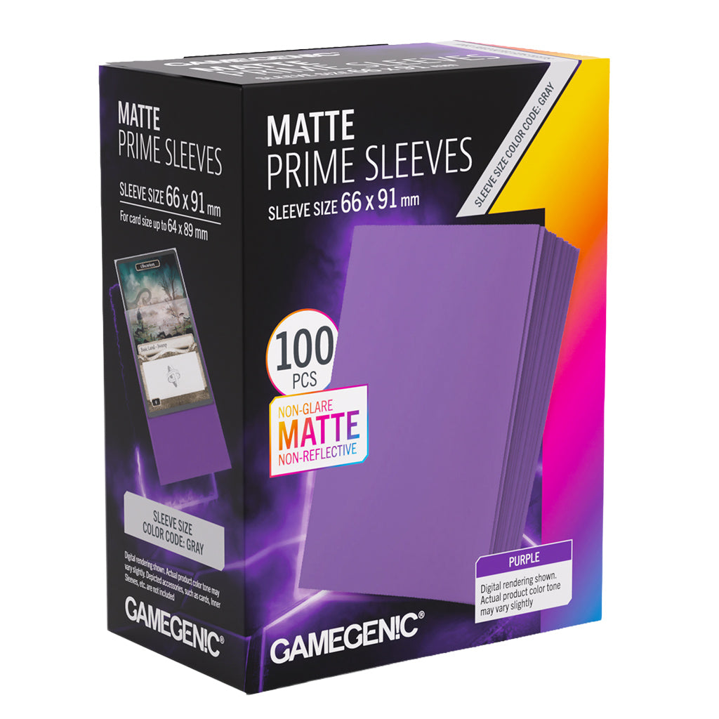 GameGenic Card Sleeves: Matte Prime Purple (100 ct)