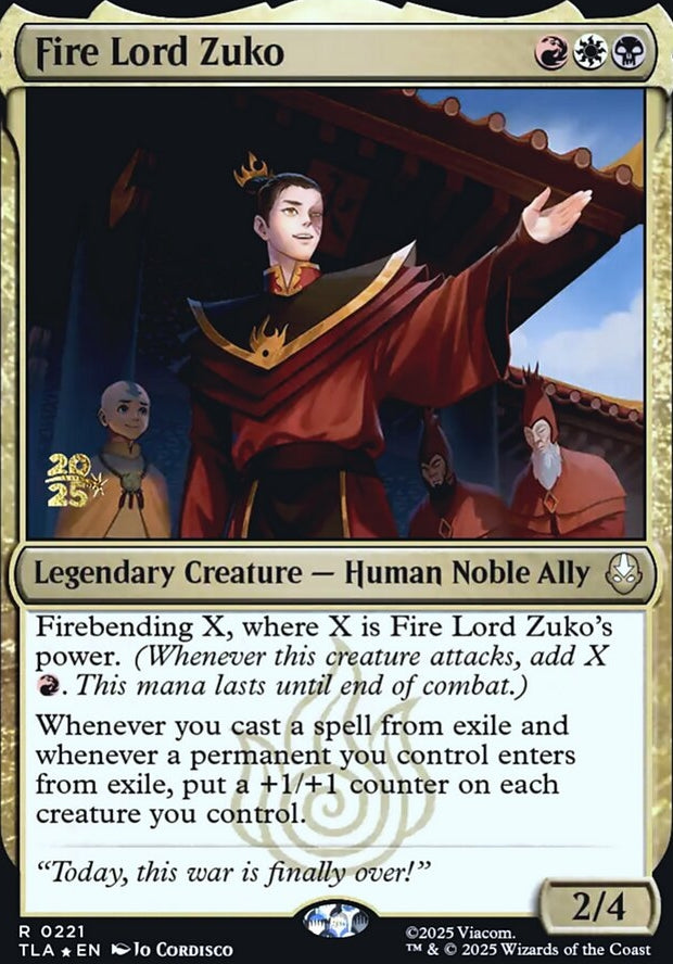 Fire Lord Zuko [ #0221 ] (TLA-R)