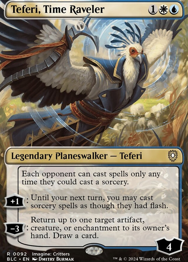 Teferi, Time Raveler [#0092 Borderless] (BLC-R)