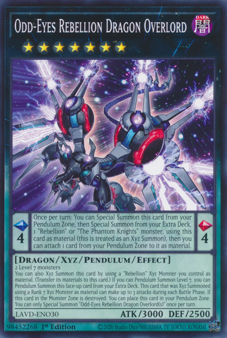 Odd-Eyes Rebellion Dragon Overlord (LAVD-ENO30)