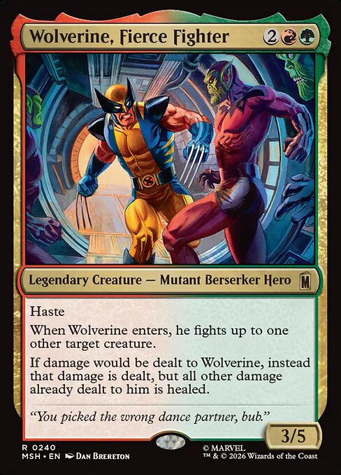 Wolverine, Fierce Fighter [ #0240 ] (MSH-R)