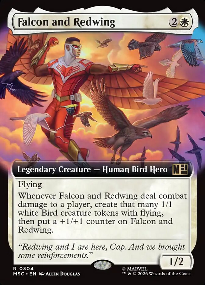 Falcon and Redwing [ #0304 Extended Art ] (MSC-R)