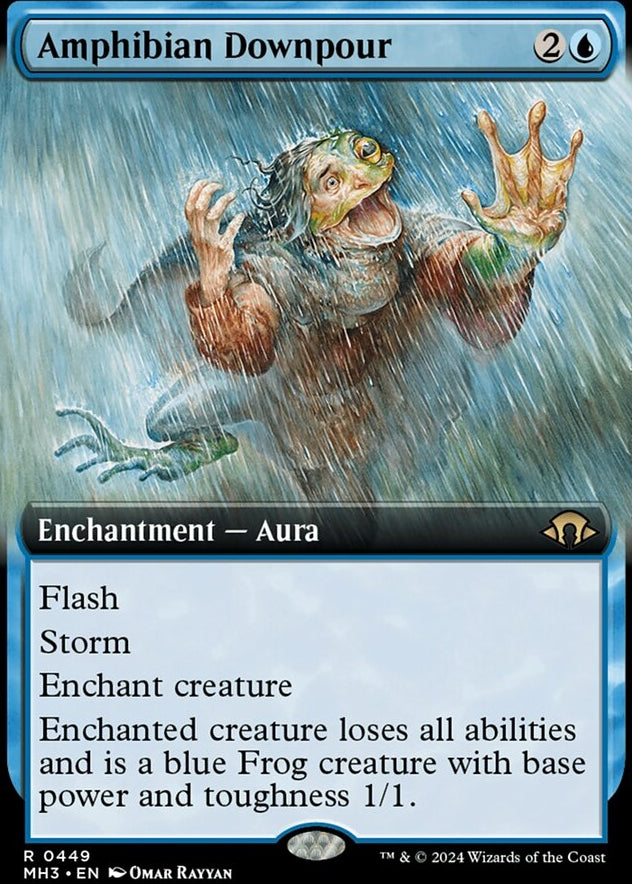 Amphibian Downpour [#0449 Extended Art] (MH3-R)