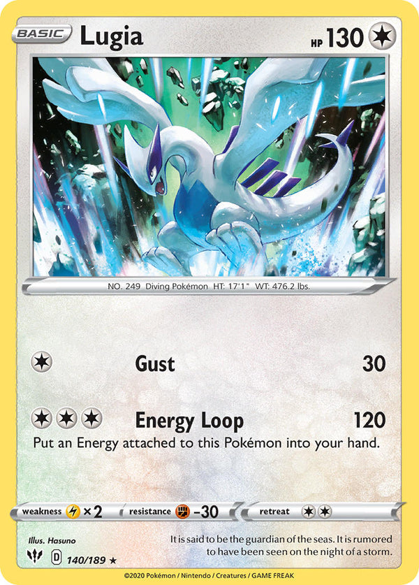 Lugia - 140/189 (SWSH03) Rare - Near Mint