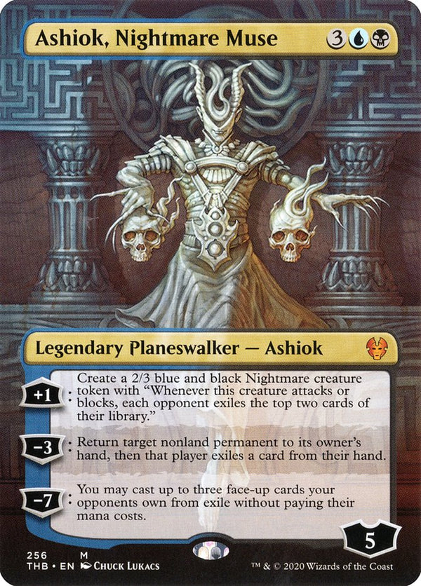 Ashiok, Nightmare Muse [#256 Borderless Planeswalker] (THB-M-FOIL)