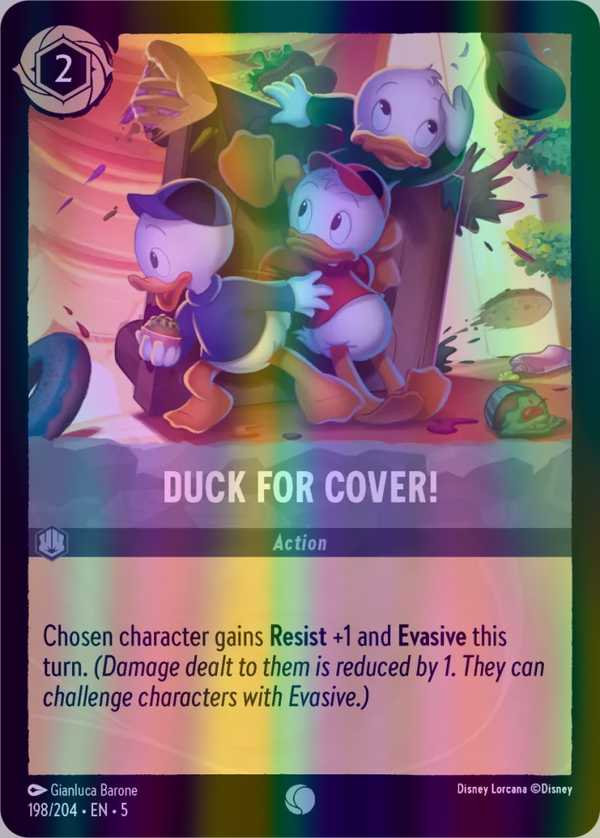 Duck for Cover! (Shimmering Skies 198/204) Common - Near Mint Cold Foil