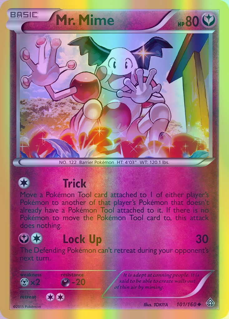 Mr. Mime - 101/160 (PRC) Uncommon - Near Mint Reverse Holofoil