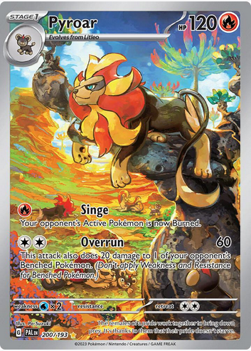 Pyroar - 200/193 (PAL) Illustration Rare - Near Mint Holofoil