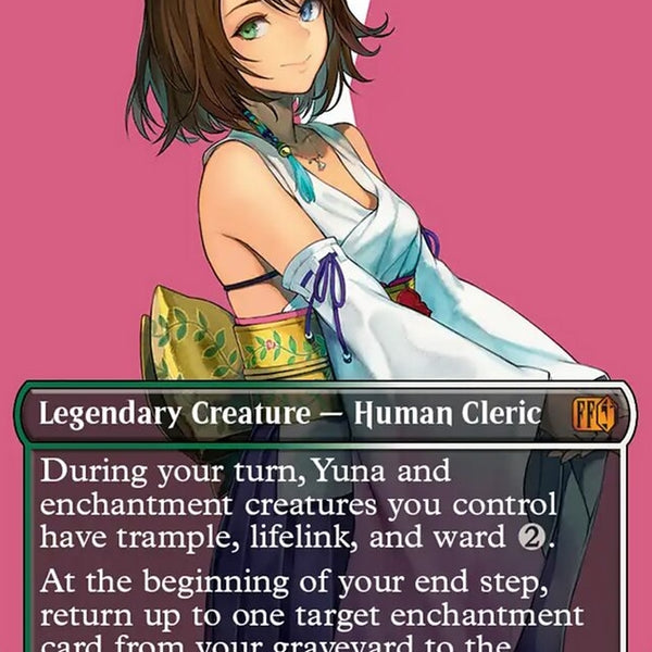 Yuna, Hope of Spira [ #0549 Surge Foil Borderless Alternate Art ] (FIN