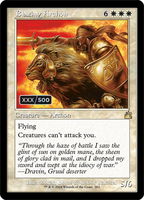 Blazing Archon [#0302 Retro Serialized] (RVR-R)